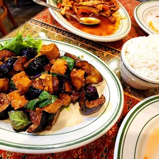 Eggplant with tofu