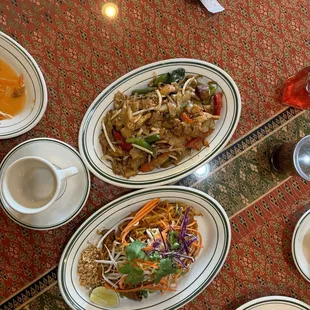 Drunken Noodle and Pad Thai