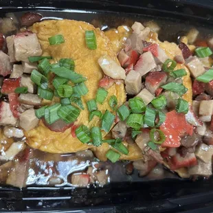 BBQ Pork Egg Foo Young