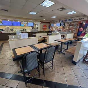 inside the restaurant