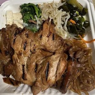 Mom's Bbq chicken plate