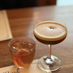 Negroni and Espresso Martini