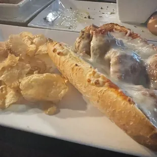 Meatball Sandwich (had to keep my white shirt protected from this one!)