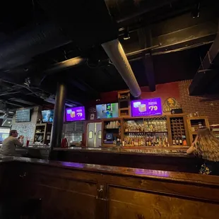 people sitting at the bar