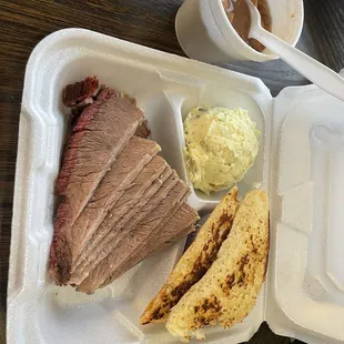 Brisket was good, but the star was the bread and potato salad