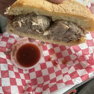 Memphis Style Pulled Pork Sandwich