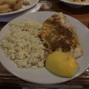 BAKED HADDOCK WITH RICE PILAF