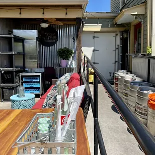 outside, sushi and sashimi