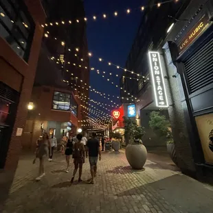 outside