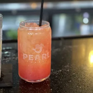 Orange Bourbon slushy drink