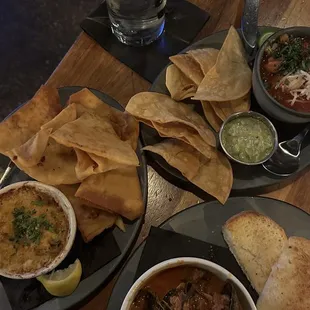 Blue Crab Dip, Ceviche, &amp; Mussels