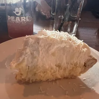 Coconut Crm Pie Slice