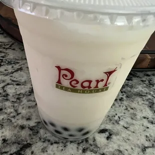 Cantaloupe Slush w/boba