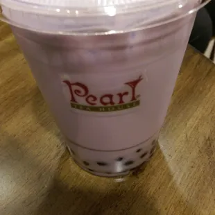 Taro Coconut Milk Tea W/ Boba