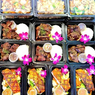 Salmon Fillet/BBQ Beef Short Ribs/Pad Thai