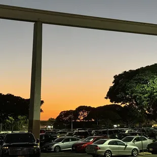 Sunset at Pearlridge Shopping Center