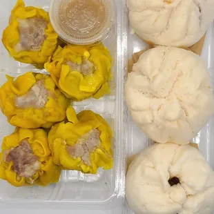 Pork hash and char siu bao