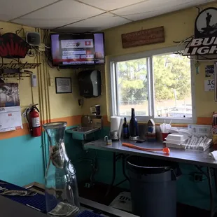 a view of the bar area