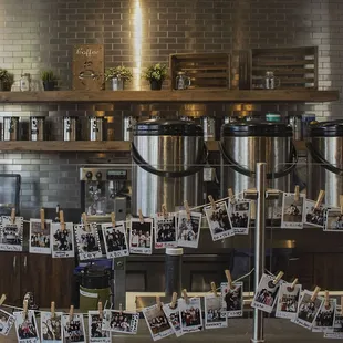 String of Polaroids, taken from 2016, first year opened