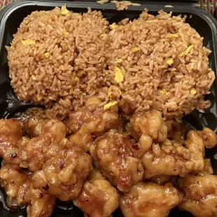 Orange Chicken Dinner Combination