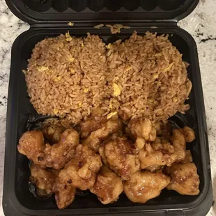 Orange Chicken Dinner Combination