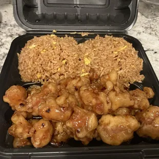 Orange Chicken Dinner Combination
