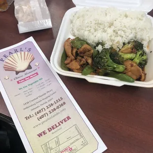 Chicken Szechuan Style Lunch Special.