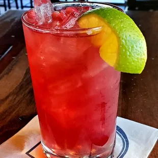 Pomegranate ginger paloma