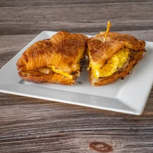 Breakfast croissant Egg Sandwich