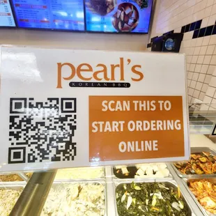 scan this to start ordering online