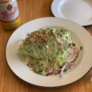 Wedge Salad - Iceberg w. onion, everything bagel crunch and ranch