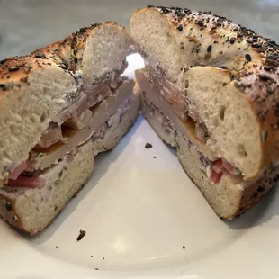 Trout on Everything bagel