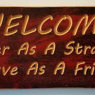 The sign says it all.