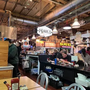 customers at the counter