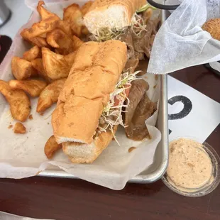 Roast Beef Po Boy Combo