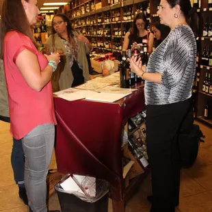 two women talking to each other