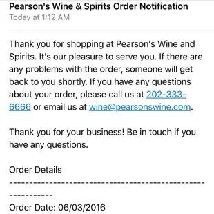 Order is placed online and confirmed. Or so you think. To Pearson's this means nothing.