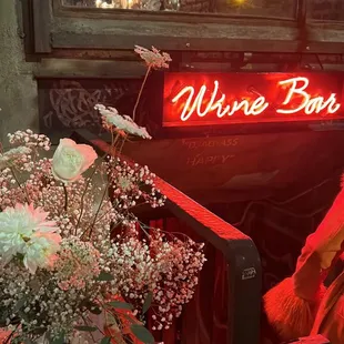 Entry to wine bar