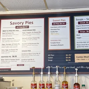 Menu as of September 2024