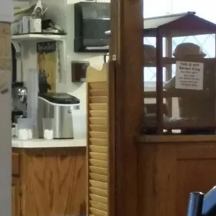 Peer into the kitchen.