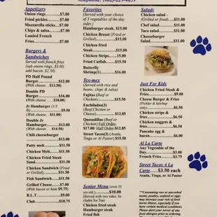 Update menu prices