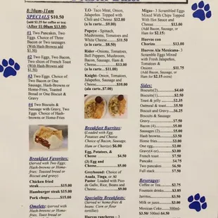 Update menu prices