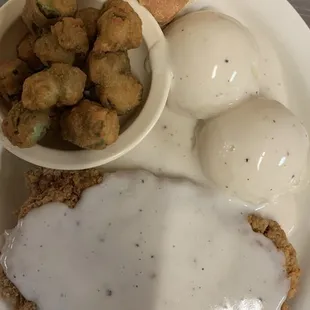 Chicken fried steak)($15.00