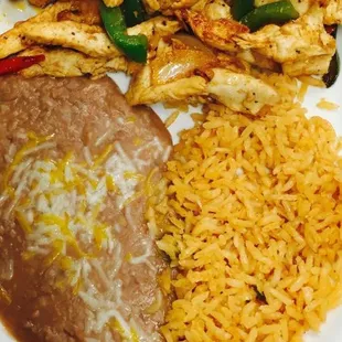 Wednesday's special chicken fajitas $11.00) (regular price $15.50)