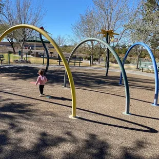 Splash pad in the winter.