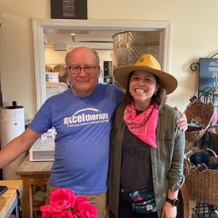 With the owner, Bob, at our favorite winery!