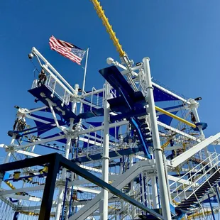 Ground view looking up