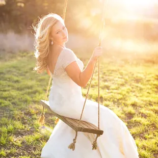 Gorgeous sun on the swing shot