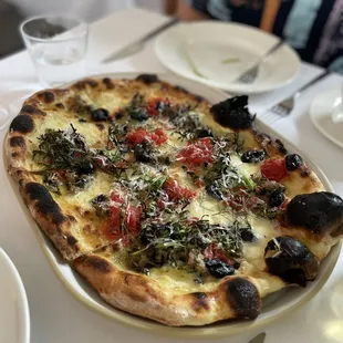 Kale Sausage Pizza