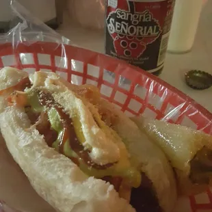 Yummy hot dogs &amp; authentic Mexican soda! My favorite, nonetheless!